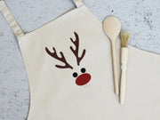 Children's Christmas-themed apron for holiday baking