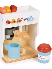 Children's wooden barista play set