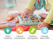 Kids' cookie baking play set with oven mitt