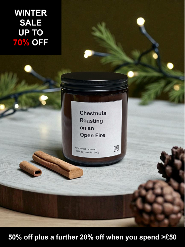 Christmas Lyrics Candle in Glass Jar