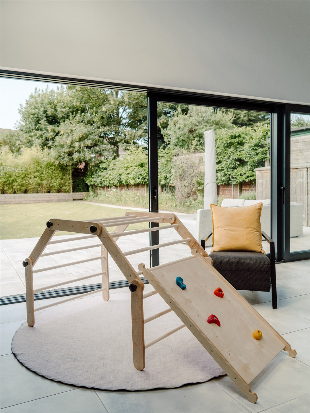 The Adventure Gym: Pikler Triangle Swedish Wall Climbing Frame