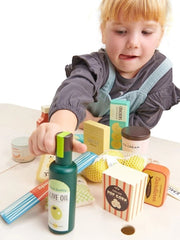 Kids' supermarket grocery play set