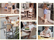 Stylish and functional 3-in-1 highchair for daily use.