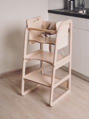 Space-saving 3-in-1 highchair for modern homes.