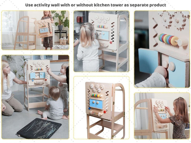 Versatile activity wall for engaging play