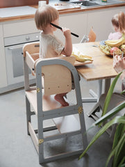 Easy-to-clean highchair tray attachment.