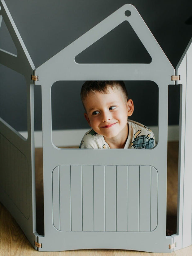 Foldable activity den for kids.