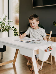 Sensory table encourages creative play.