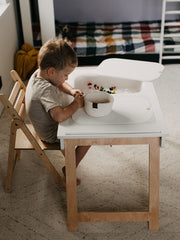 Stylish sensory table for homes.