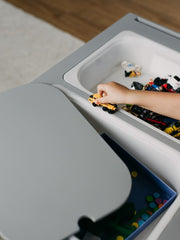 Toddler-friendly table for play.