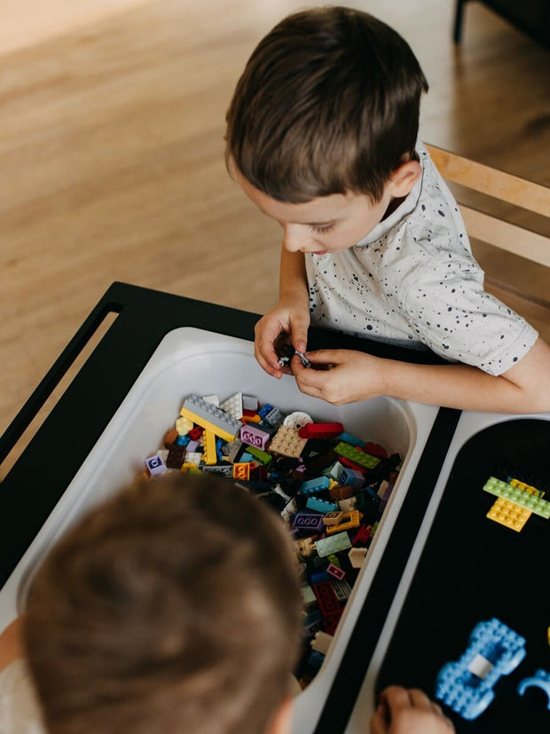 Creative toddler table for activities.