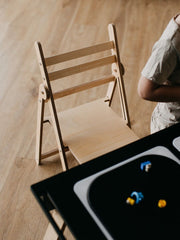 Sensory play table with features.