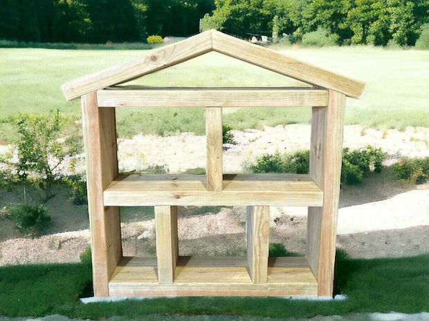 Pressure treated wood outdoor dolls house