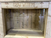 Kids' garden planter with tongue and groove cladding
