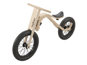 Natural wood minimalist balance bike