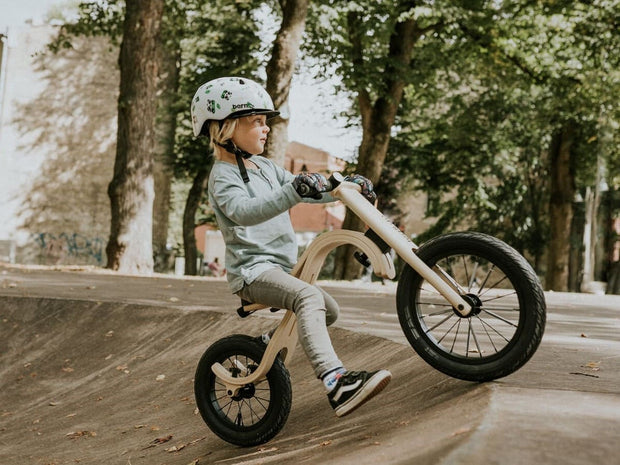 Handcrafted wooden 3 in 1 balance bike