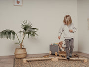 Elegant minimalist balance beam for children