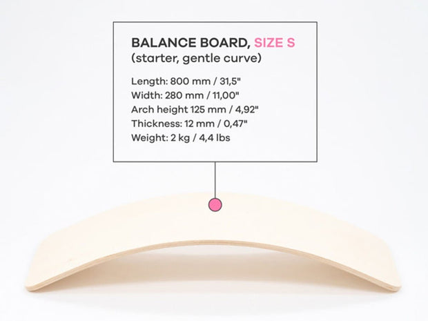 Safe minimalist balance board for kids