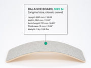 Minimalist balance board for gymnastics practice