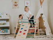 Children's Pikler triangle with hanging bar