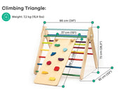 Kids' Pikler triangle with slide attachment