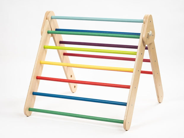 Pikler triangle set with ladder and slide