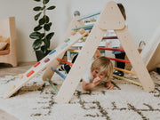 Kids' Pikler triangle with climbing ladder