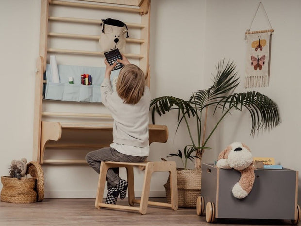 Minimalist table and chair set for kids