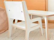 The Pure laminated children's chair with armrests