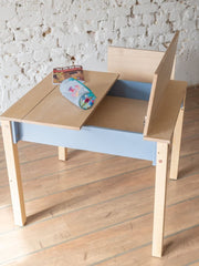 The Tidy kids' table set with storage lids