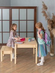 Kids' Tidy table and chair with storage