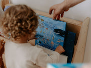 Stylish Montessori bookshelf for kids