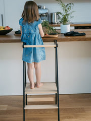 Foldable toddler tower made from birch plywood
