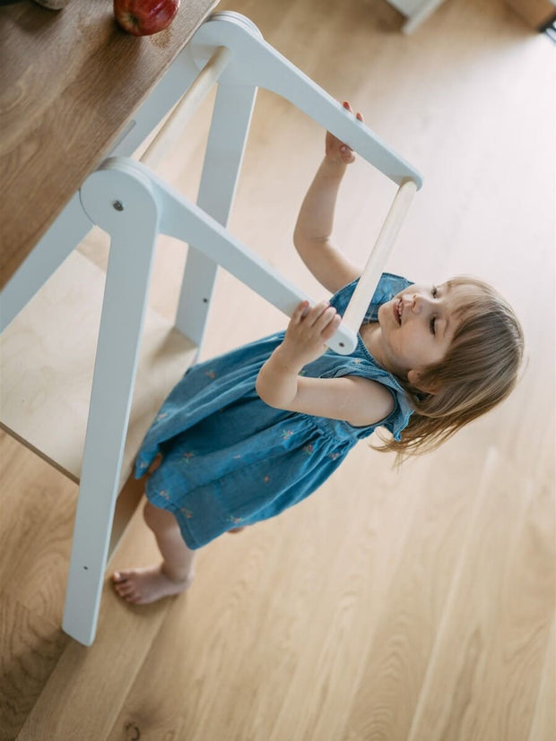 Sturdy birch wood toddler learning tower