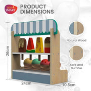 Wooden ice cream stand set for role-playing games.