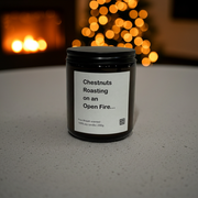 Christmas Lyrics Candle in Glass Jar