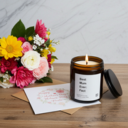 "Best Mum Ever: Fact" Candle in Glass Jar