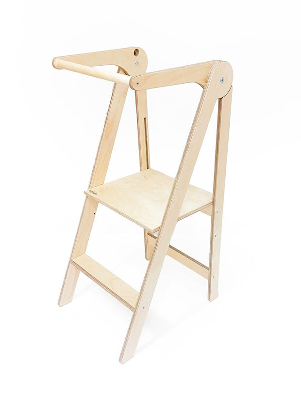 Montessori tower that folds flat for convenience