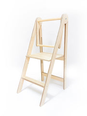 Multi-use toddler helper tower with compact design