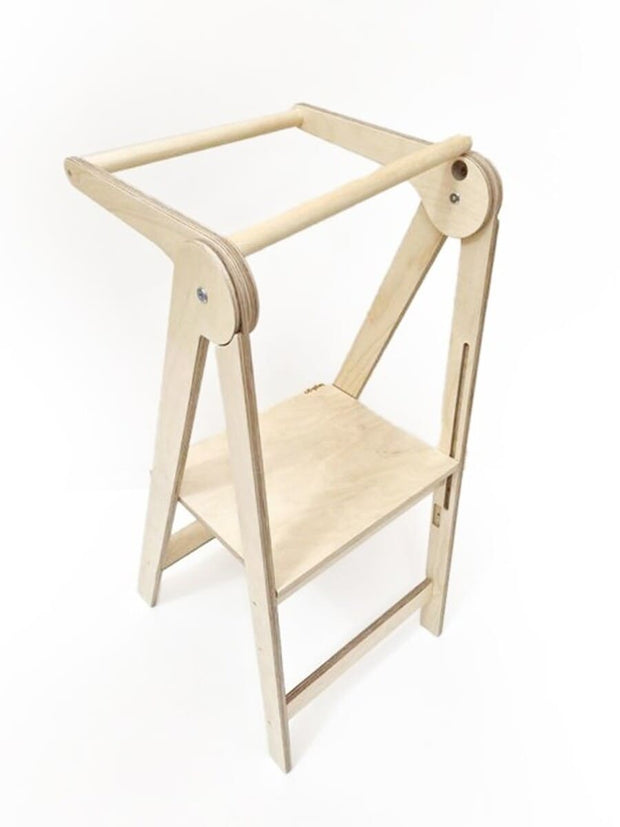 Folding learning tower that fits modern interiors