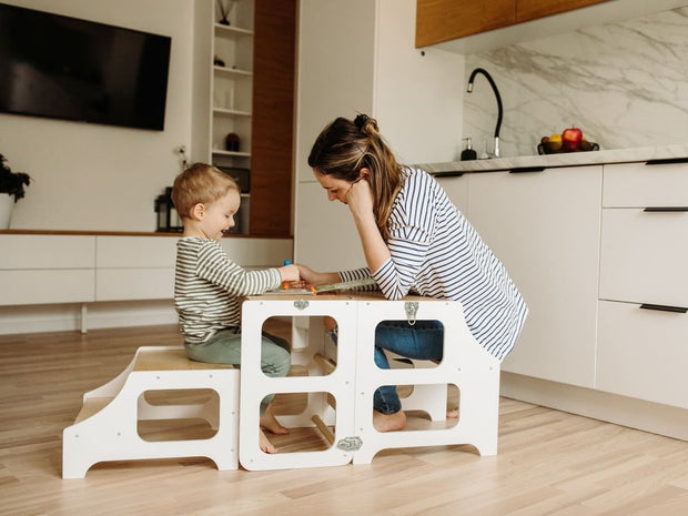Convertible learning tower for home use