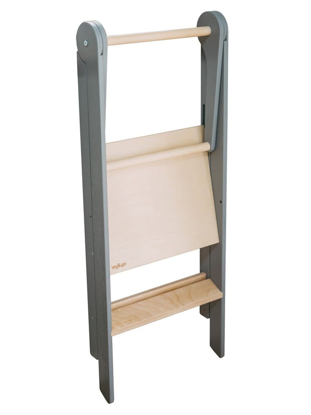 Compact toddler helper tower for family kitchens