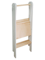 Safe standing tower for toddler independence