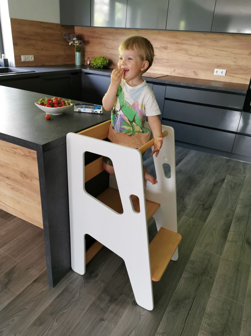 Learning Tower Step Stool The Ivory Tower - Learning Tower Kitchen Helper Toddler Step Stool ...