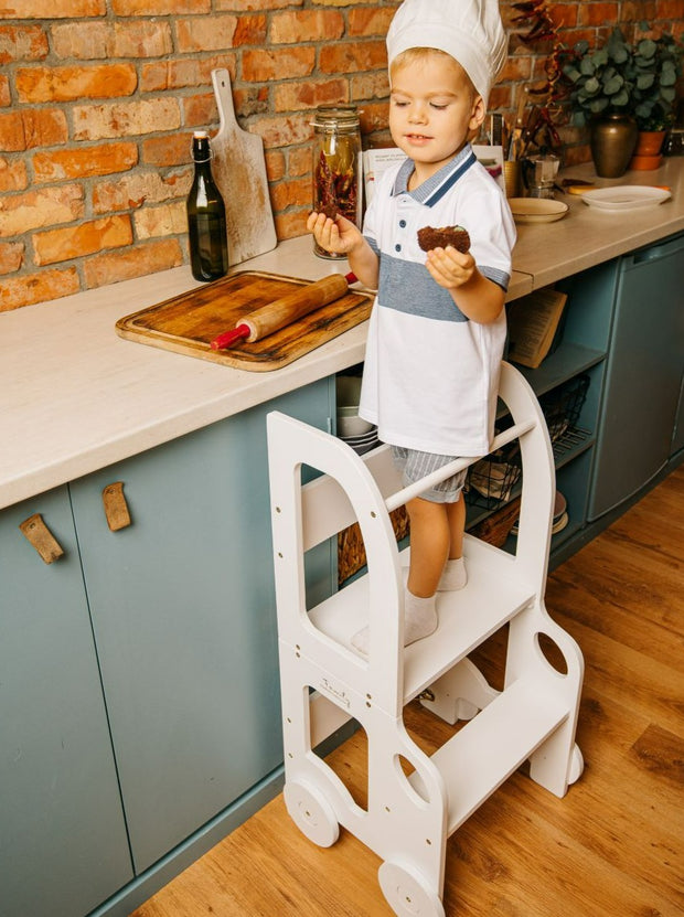 The Wheely Fun Tower convertible learning tower kitchen helper toddler step stool